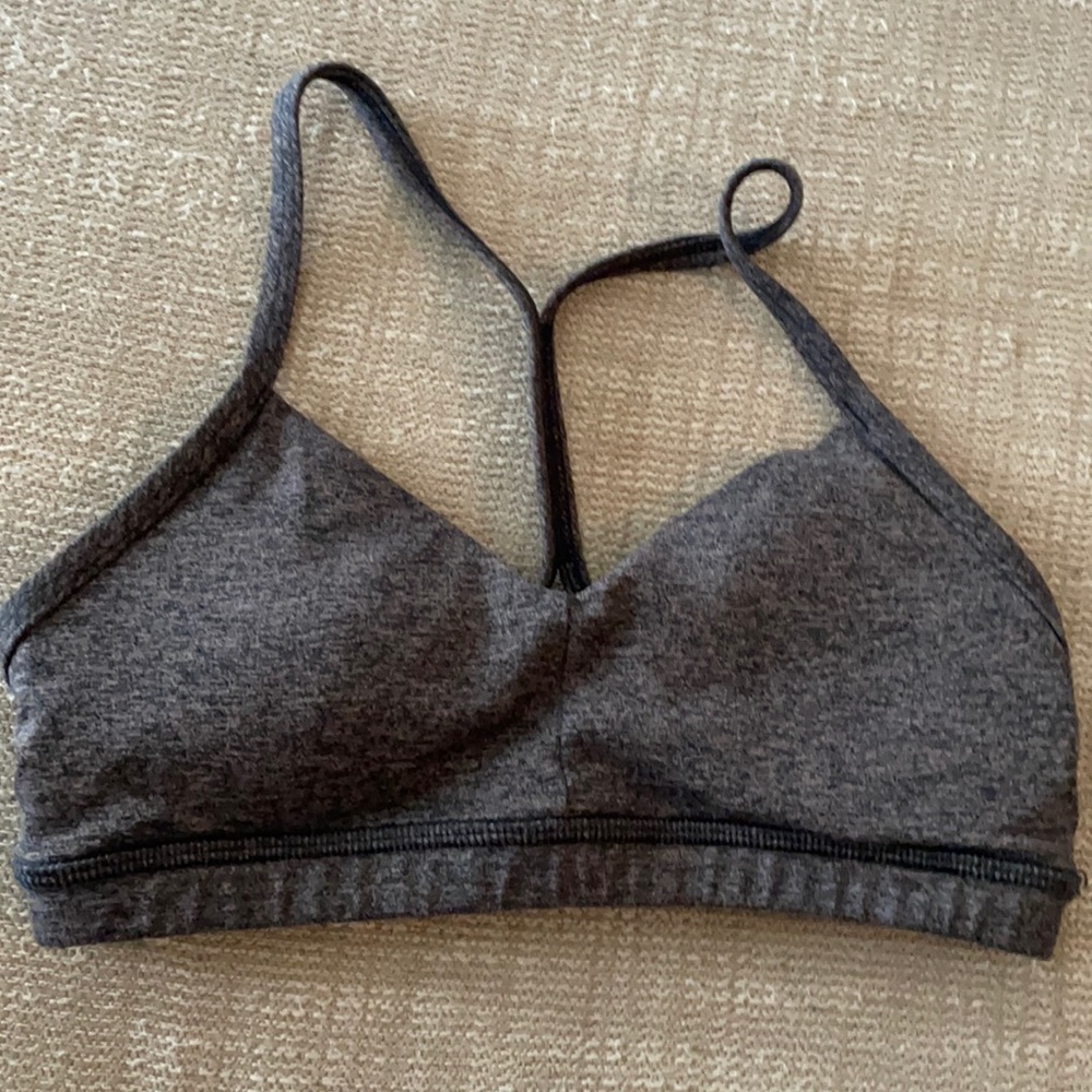 Fleo Reinette Heathered Black Sports Bra size S